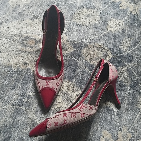 louis vuitton slingback shoes